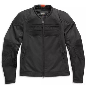 Harley-Davidson Brawler Genuine Mixed Media Men's Jacket Blk 98103-21VM Size 2xl